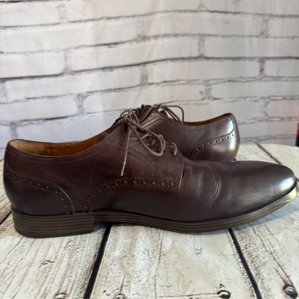 Cole Haan Grand.OS C23783 Brown Leather Oxford Dress‎ Shoes Men's Size 13M